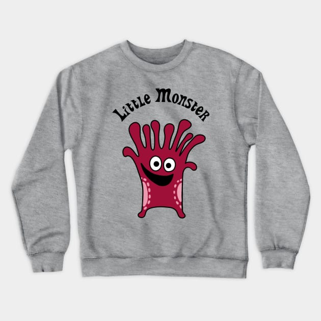 Little Monster Crewneck Sweatshirt by Slightly Unhinged